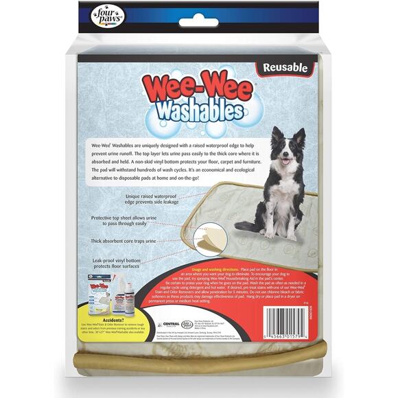 Four Paws Wee-Wee Washable Puppy Pad 30 X 32 Inches (1 Count) - Picture 3 of 8